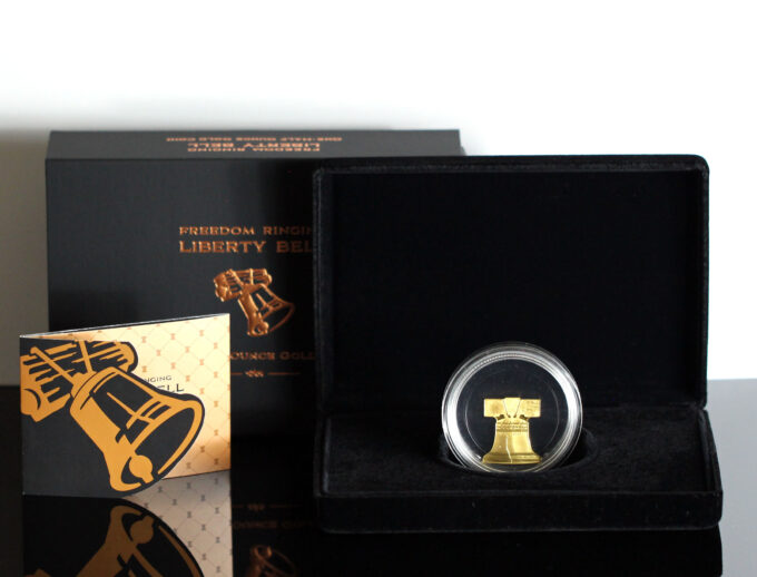 1776 ~ 2026 5 Freedom Ringing Half-Ounce Gold Coin and Display Case