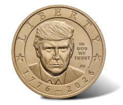 1776-2026 President Donald J. Trump $1 Coin – Obverse