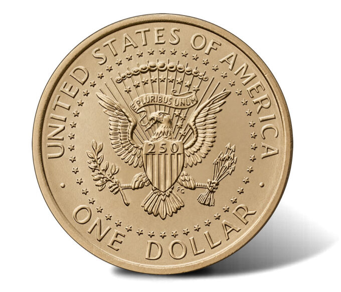 1776-2026 President Donald J. Trump $1 Coin - Reverse