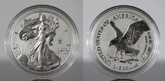 US Mint Sales: 1776-2026 Enhanced Uncirculated Silver Eagle Gone in 3 Minutes 1776-2026 W Enhanced Uncirculated American Silver Eagle - Obverse and Reverse CoinNews