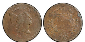 Heritage Early Copper and Colonial Coin Auction Tops $436,000 1795 Half Cent Plain Edge