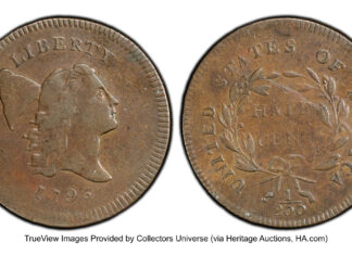 Heritage Early Copper and Colonial Coin Auction Tops $436,000 1795 Half Cent Plain Edge