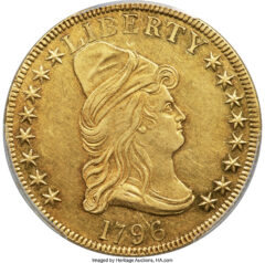 1796 Capped Bust Right Eagle Small Eagle AU53