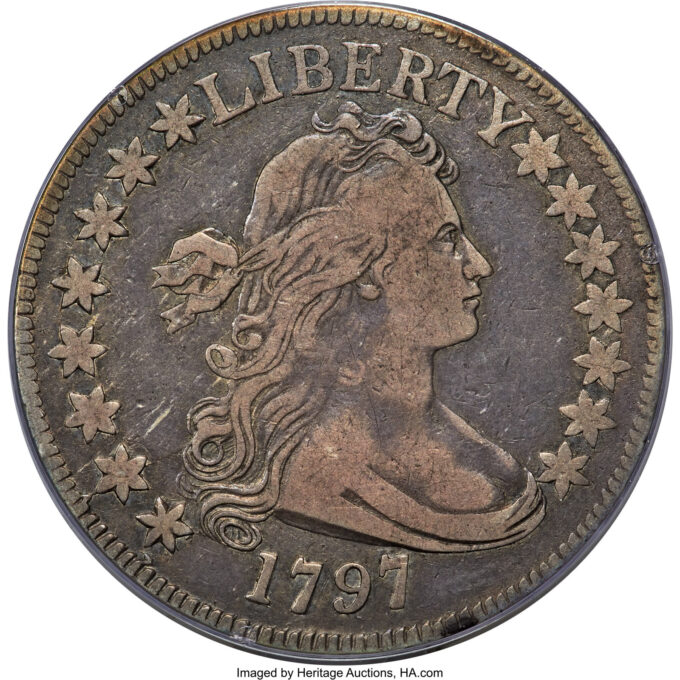 1797 Draped Bust Half Dollar O-101a VF20 | CoinNews 1797 Draped Bust Half Dollar O-101a VF20