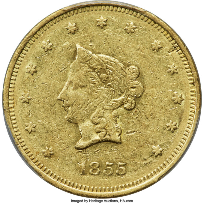 1855 Wass Molitor Twenty Dollar | CoinNews 1855 Wass Molitor Twenty Dollar