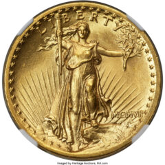 1907 High Relief Double Eagle MS66
