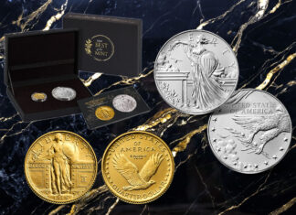 U.S. Mint Launches Standing Liberty Gold Coin and Medal Set 1916 Standing Liberty Quarter and Medal Set plus Packaging