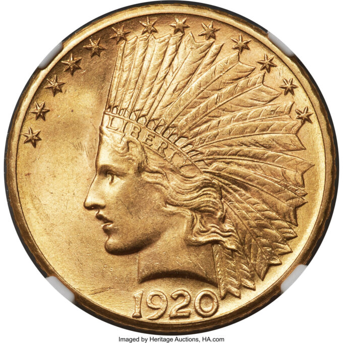 1920-S Indian Ten MS61 | CoinNews 1920-S Indian Ten MS61