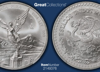 1998 Silver Libertad Sells for $46,125 as Prices Surge