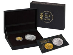 Best of the Mint 1916 Standing Liberty Quarter Dollar Gold Coin and Silver Medal Set