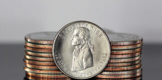 U.S. Mint Strikes Giant Silver Declaration of Independence Quarters CoinNews photo of circulating 1776-2026 Declaration of Independence Quarters