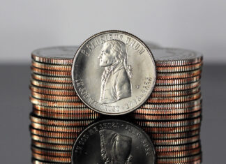 U.S. Mint Strikes Giant Silver Declaration of Independence Quarters CoinNews photo of circulating 1776-2026 Declaration of Independence Quarters