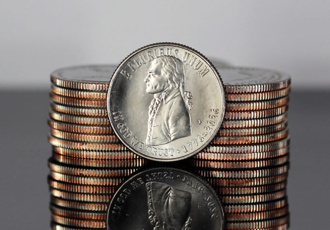 CoinNews photo of circulating 1776-2026 Declaration of Independence Quarters