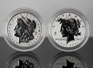 US Mint Sales: Morgan, Peace and Standing Liberty Sweep Top 3 CoinNews photo 1776-2026 Reverse Proof Morgan and Peace Silver Dollars