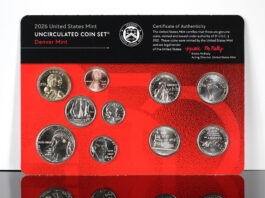 2026 Mint Set With Scarce P&D Cents Returns to Sale CoinNews photo 1776-2026 Uncirculated Coin Set, D card front