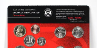 2026 Mint Set With Scarce P&D Cents Returns to Sale CoinNews photo 1776-2026 Uncirculated Coin Set, D card front