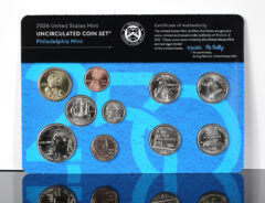 CoinNews photo 1776-2026 Uncirculated Coin Set, P card front