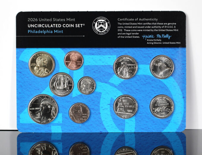 CoinNews photo 1776-2026 Uncirculated Coin Set, P card front