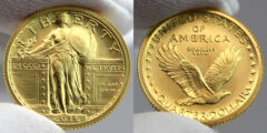 CoinNews photos of a 2016-W Standing Liberty Centennial Gold Coin