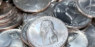 July 4 Privy Quarter Prices Fall as More Surface Declaration of Independence Quarters July 4 privy mark illustration