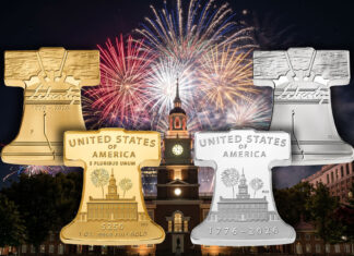 U.S. Mint Launches Liberty Bell-Shaped Gold Coins and Medal Liberty Bell-Shaped Gold Coins and Medal