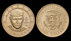 US Mint images 1776-2026 President Donald J. Trump $1 Coin