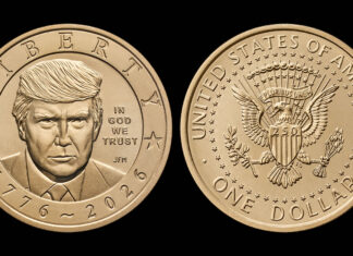 Treasury Unveils U.S. Mint’s 1776-2026 Trump $1 Coin US Mint images 1776-2026 President Donald J. Trump $1 Coin