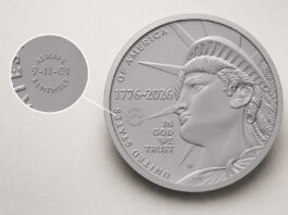 U.S. Mint Strikes 2,983 9/11 Privy Half Dollars 1776-2026 Enduring Lliberty Half-Dollar 9-11 privy