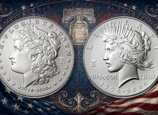 U.S. Mint 1776-2026 Enhanced Uncirculated Morgan and Peace Dollars Launch 1776-2026 Enhanced Uncirculated Morgan and Peace Silver Dollars
