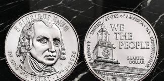 1776-2026 U.S. Constitution Quarter Enters Circulation 1776-2026 US Constitution Quarter - obverse and reverse