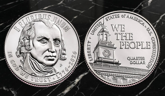 1776-2026 US Constitution Quarter - obverse and reverse