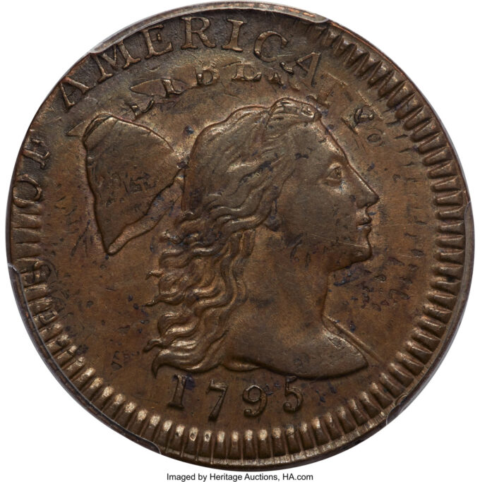 1795 Lettered Edge Cent S-76 | CoinNews 1795 Lettered Edge Cent S-76