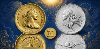 U.S. Mint Launches 1804 Dollar Gold Coin and Silver Medal Set 1804 Silver Dollar Gold Coin and Silver Medal