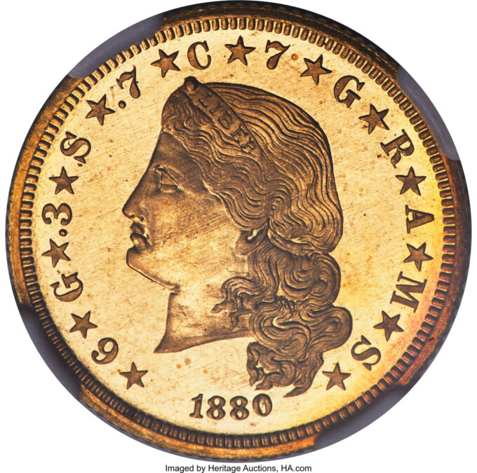 1880 Flowing Hair Stella Judd-1657 | CoinNews 1880 Flowing Hair Stella Judd-1657