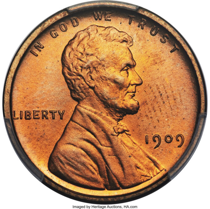 1909 Cent VDB PR66 Red PCGS CAC | CoinNews 1909 Cent VDB PR66 Red PCGS CAC