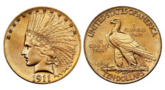 1911-D $10 PCGS MS66 CAC