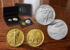 1916 Walking Liberty and Medal Set plus Packaging