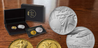 U.S. Mint Launches Walking Liberty Gold Coin and Medal Set 1916 Walking Liberty and Medal Set plus Packaging