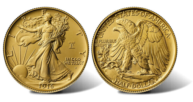 Best of the Mint 1916 Walking Liberty Gold Coin