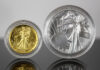 US Mint Sales: Walking Liberty Takes No. 1 CoinNews photo of a 1916 Walking Liberty Half Dollar Gold Coin and Silver Medal
