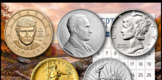 Trump $1 Coins, Palladium Eagle, Best of the Mint Set for September US Mint September 2026 Coin Products