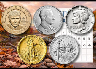 Trump $1 Coins, Palladium Eagle, Best of the Mint Set for September US Mint September 2026 Coin Products