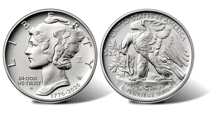 1776-2026 Uncirculated American Palladium Eagle - Obverse and Reverse