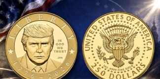 U.S. Mint Reveals 1776-2026 $250 Trump Gold Coin 1776-2026 $250 Proof President Donald J. Trump Gold Coin obverse and reverse
