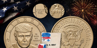 1776-2026 Trump $1 Coins Go on Sale With Limited July 4th Privy 1776-2026 Trump $1 Coin, Privy Mark, 250 anniversary element, rolls and Bag
