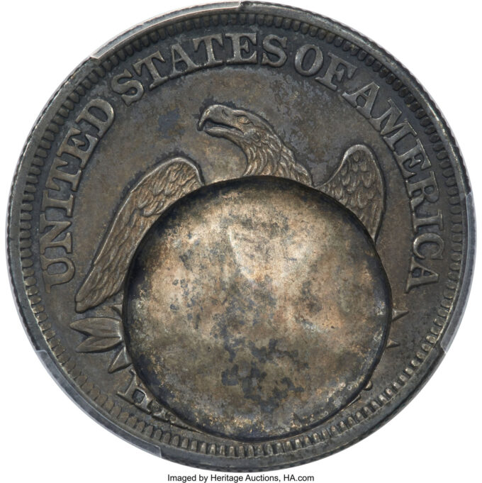 1860-O Seated Liberty half dollar