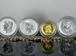 US Mint Sales: Silver Dollars, Constitution Quarters and 1804 Gold Top Six CoinNews photo showing 1776-2026 Morgan and Peace Silver Dollars, Constitution Quarters, and 1804 Gold Coin and Silver Medal