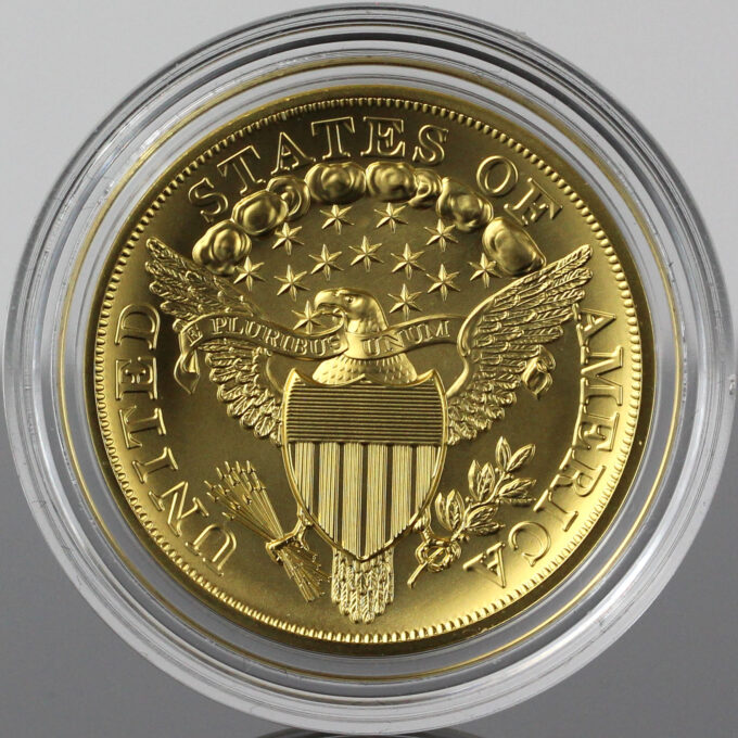 Best of the Mint 1804 Silver Dollar Gold Coin, Reverse | CoinNews Reverse of the Best of the Mint 1804 Silver Dollar Gold Coin.