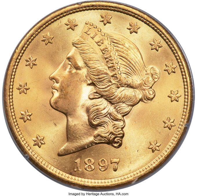 Finest-known 1897-S Liberty double eagle