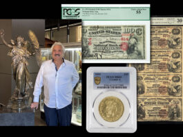 $3 Million Saint-Gaudens Bronze Highlights New Beverly Hills Coin Gallery Lipton Coins Fine Art & Antiques Beverly Hills gallery highlights with rare U.S. gold coin, historic banknotes and Saint-Gaudens Victory bronze